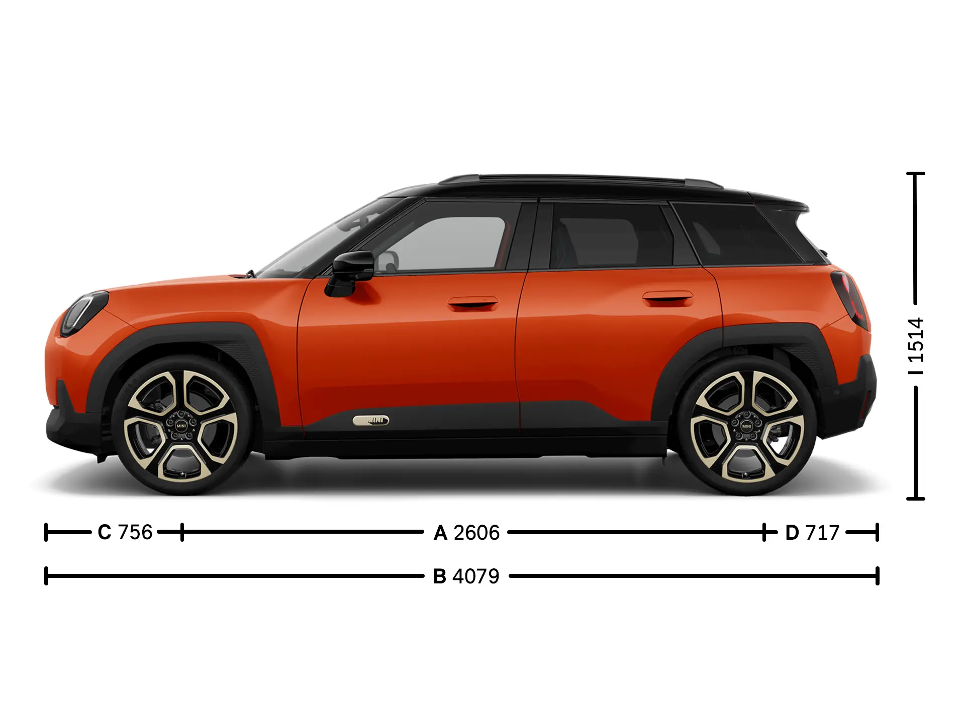 All-Electric MINI Aceman Dimensions Side