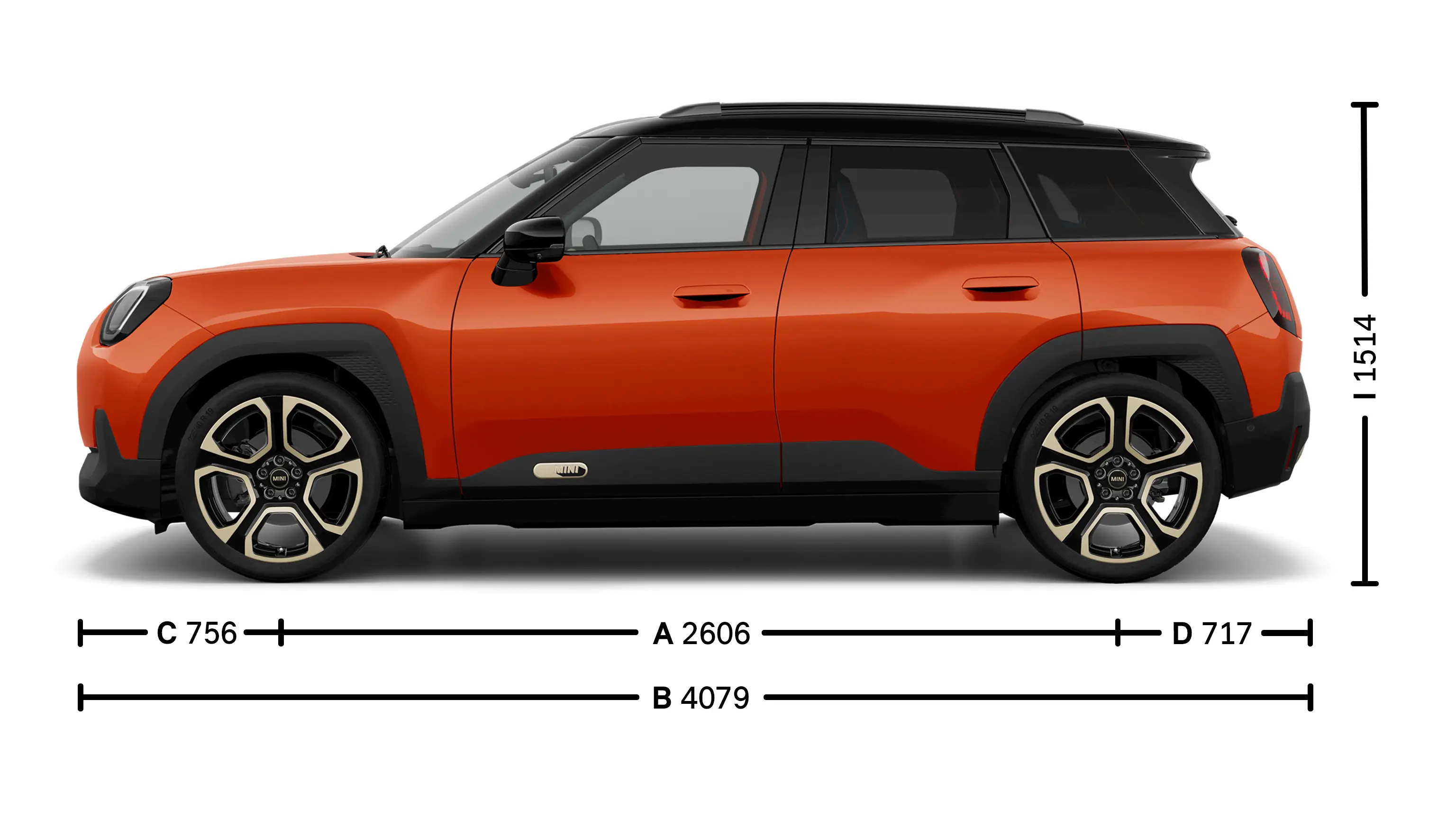 All-Electric MINI Aceman Dimensions Side