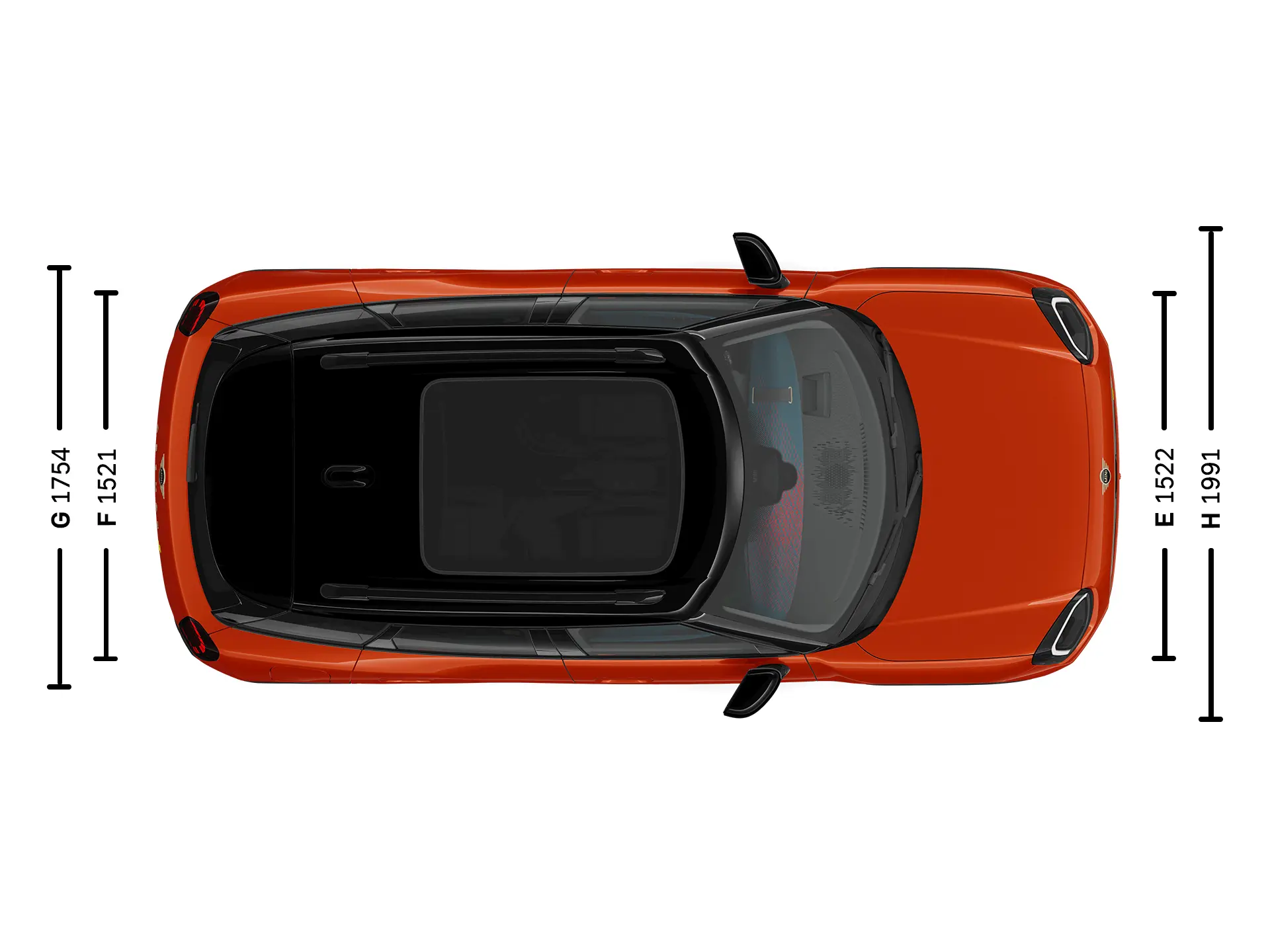 All-Electric MINI Aceman Dimensions Top