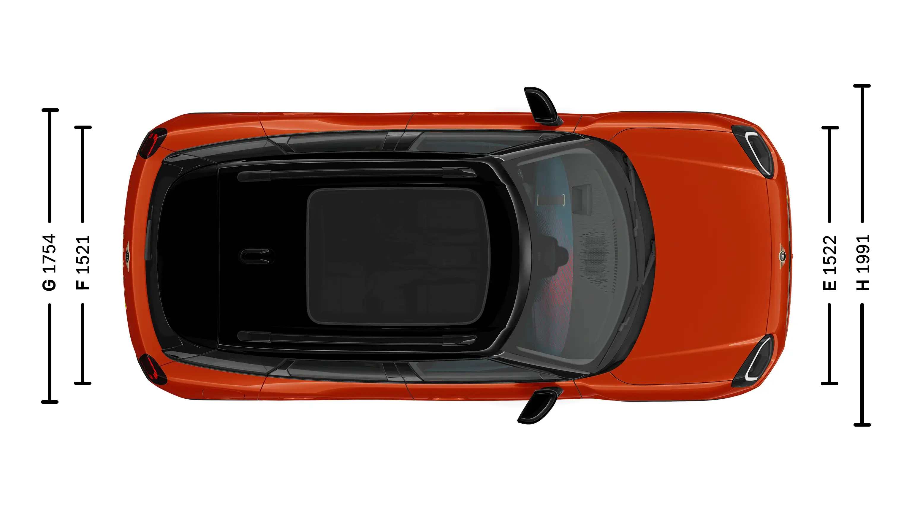 All-Electric MINI Aceman Dimensions Top