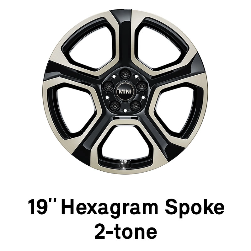 MINI - equipment - 19 inch hexagram spoke 2-tone