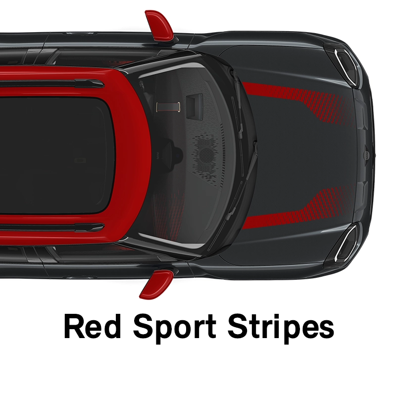  MINI - equipment - sport style red sport stripes