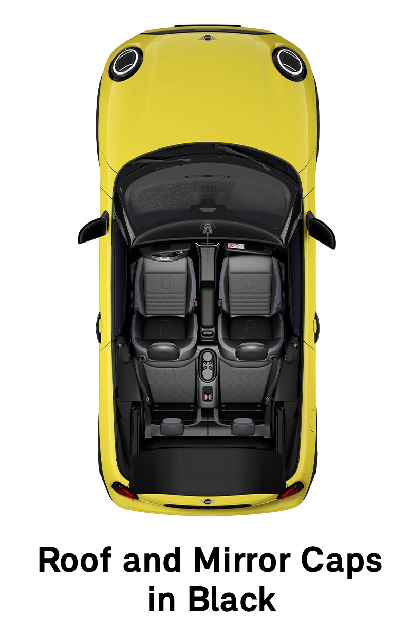 MINI - equipment - classic style - roof and mirror caps black