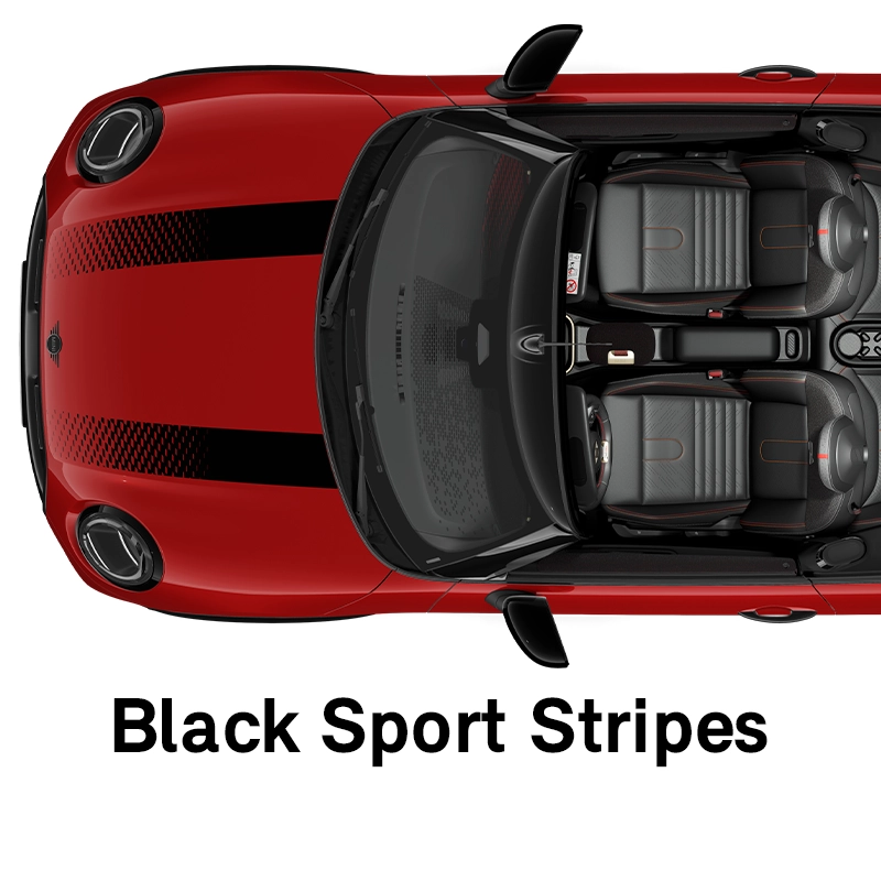  MINI - equipment - sport style black sport stripes