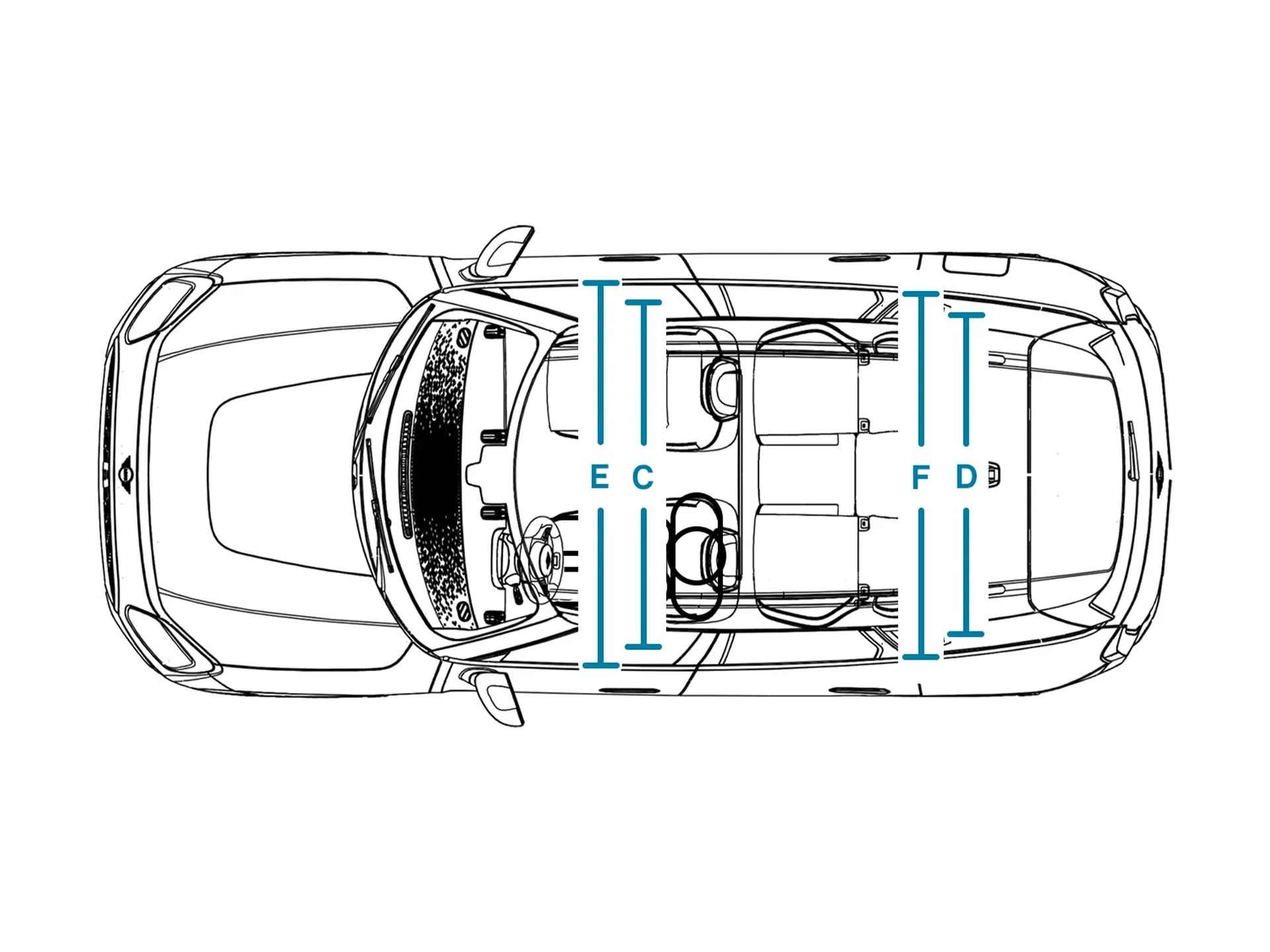 MINI Countryman - Dimensions Interior Top