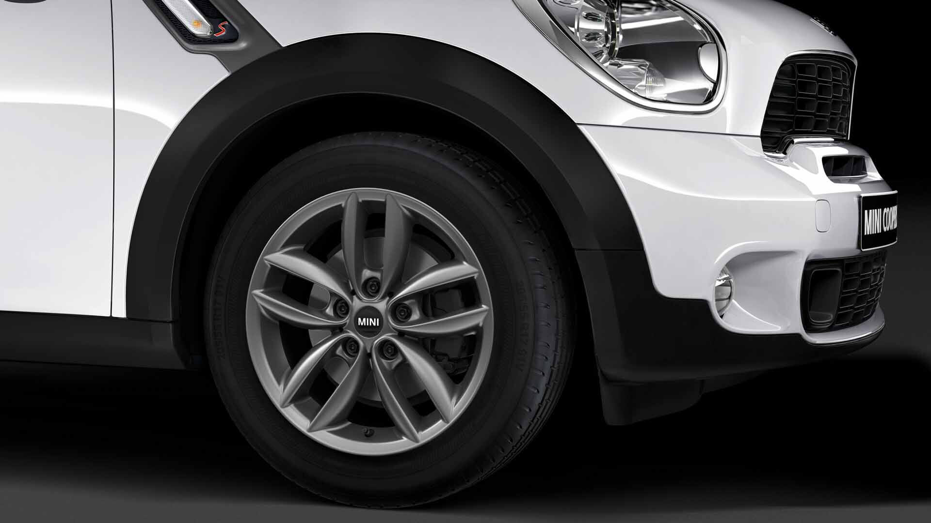 Mini Light Alloy Wheel 5 Star Double Spoke R124 In Anthracite