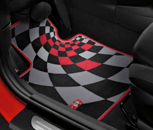 John Cooper Works Textile Floor Mats For Front
