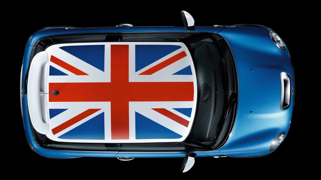 Union Jack Roof Design For Mini Clubman