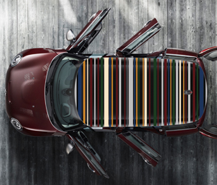 Mini Roof Decal In Multi Stripe