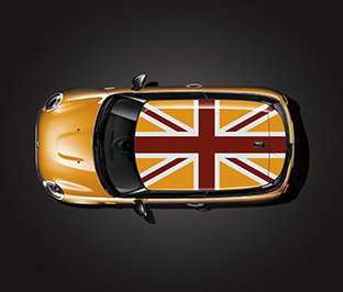Mini Roof Decal In Orange Jack