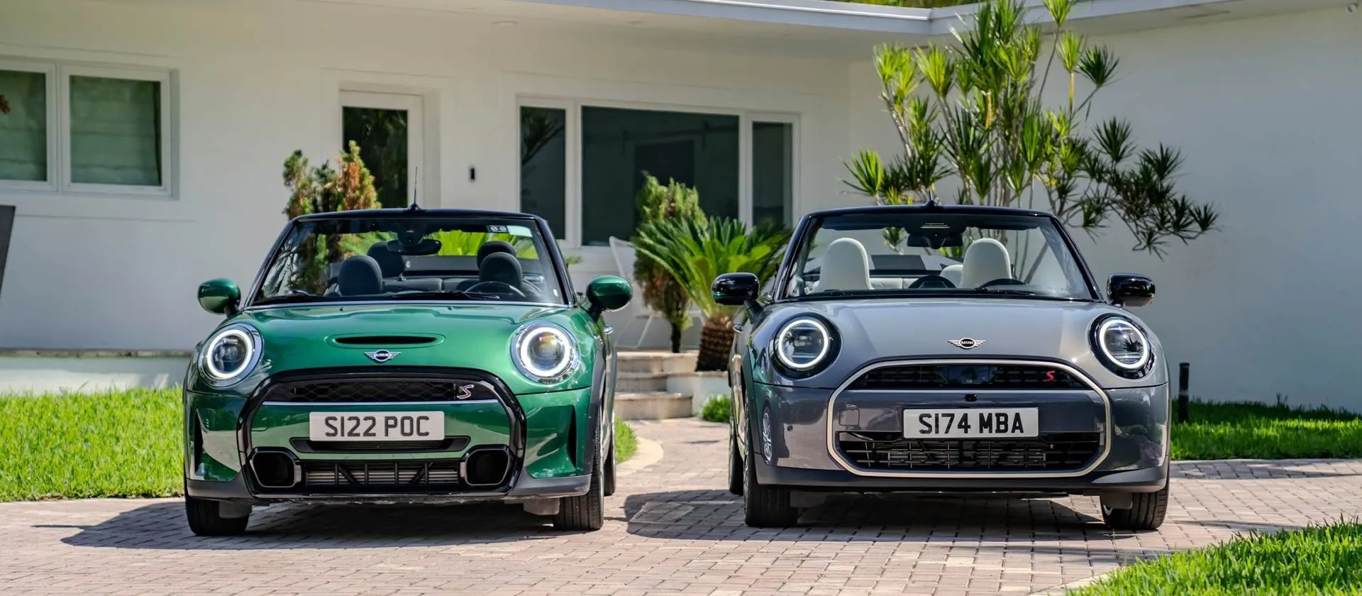 MINI range previous generation in square Liverpool