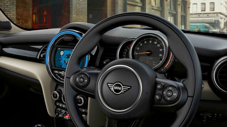 MINI interior of car