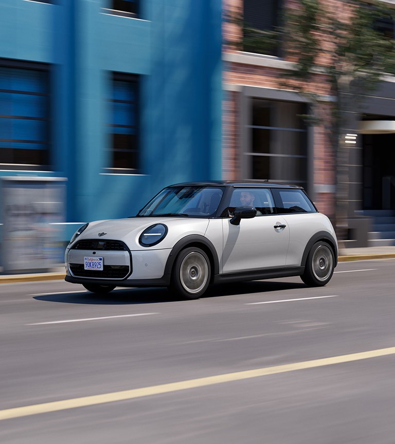 MINI Cooper C Classic With Nanuq White Paint and 17” Parallel Spoke 2-tone wheels