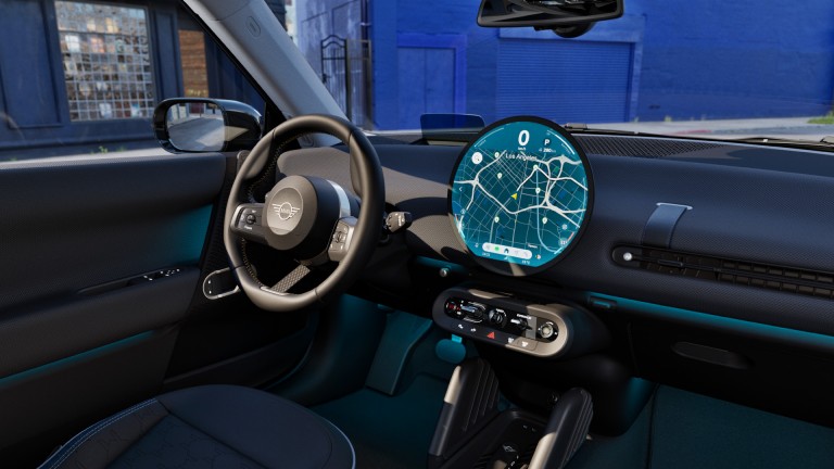 All Electric MINI Cooper dashboard 