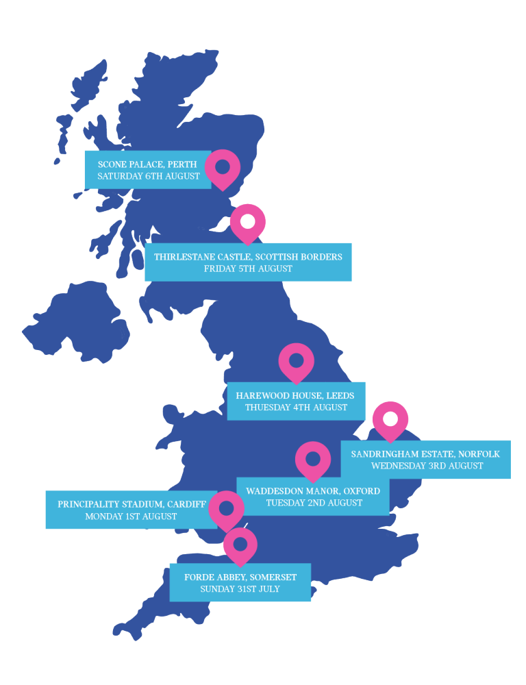 Joe wicks map locations 