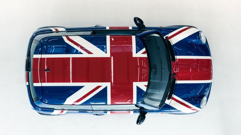 MINI Cooper Austin Powers top view