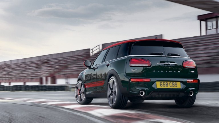 John Cooper Works car at a race track