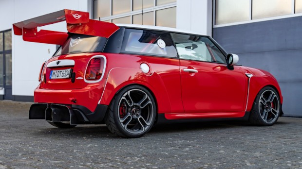 MINI JCW Nürburgring three quarters back view