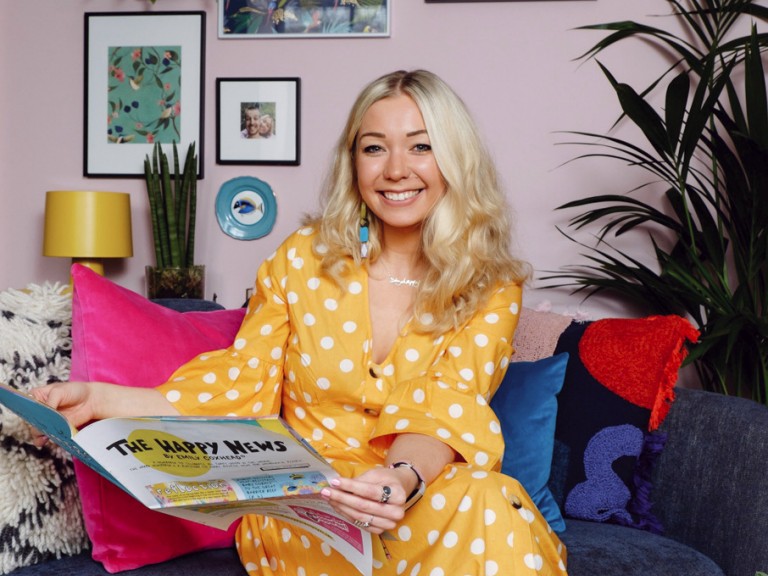 Emily Coxhead with Positivi-tea room