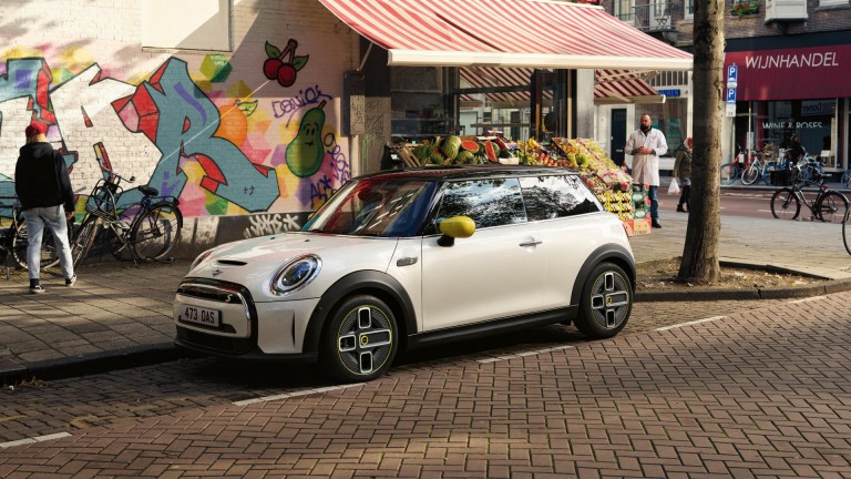 MINI Electric car parked on street