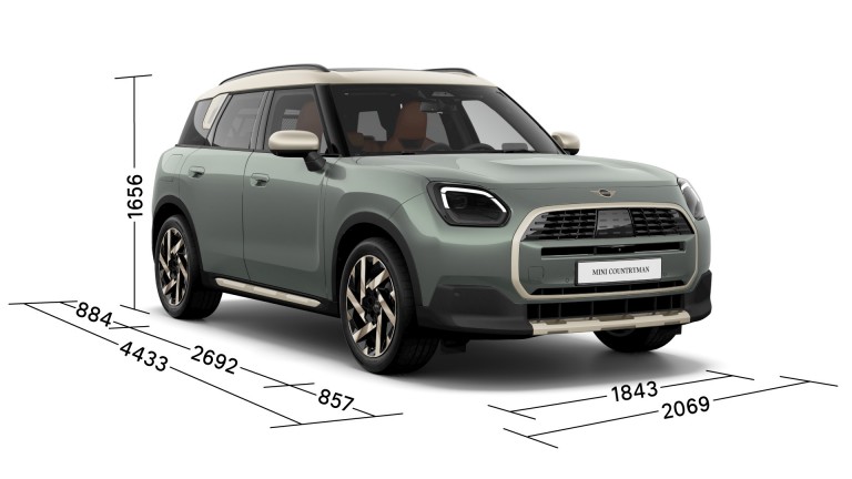 MINI Countryman – dimensions - three quarters