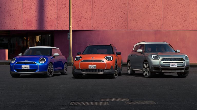 Mini cooper electrico rosa clearance